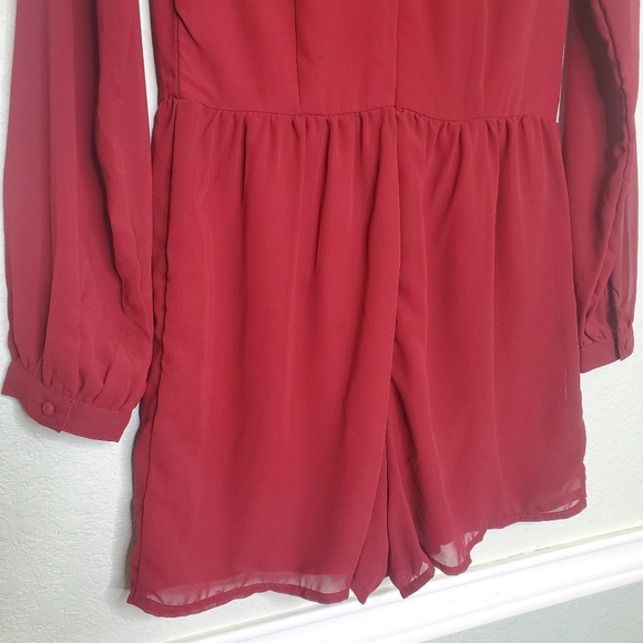 NWT ABERCROMBIE & Fitch Long Sleeve Shorts Romper - Picture 7 of 8